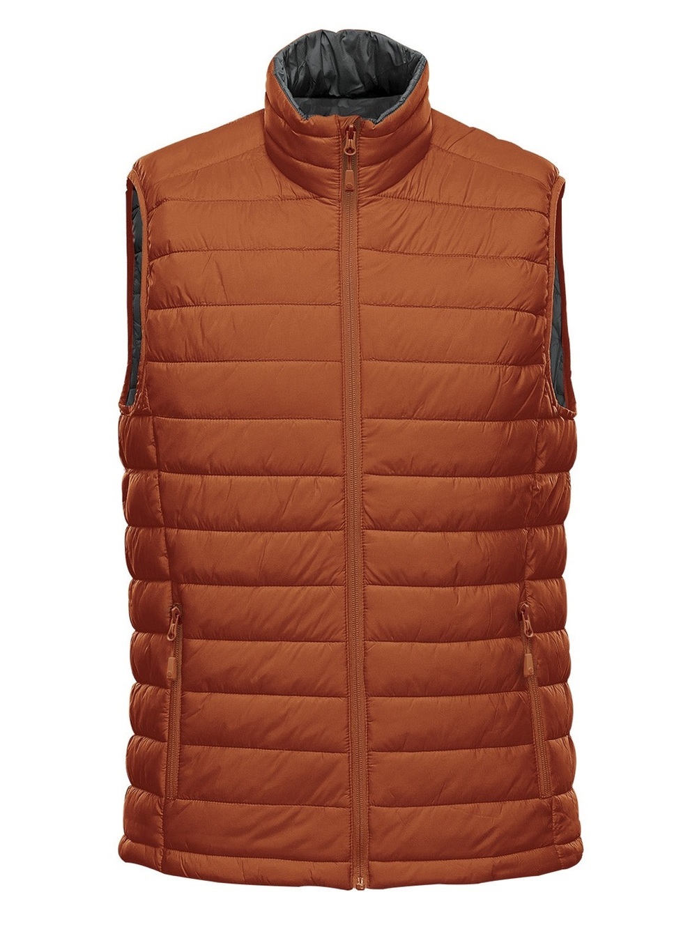 NWT Stormtech Stavanger Quilted Vest Men’s Size Large Rust Graphite Puffer Vest